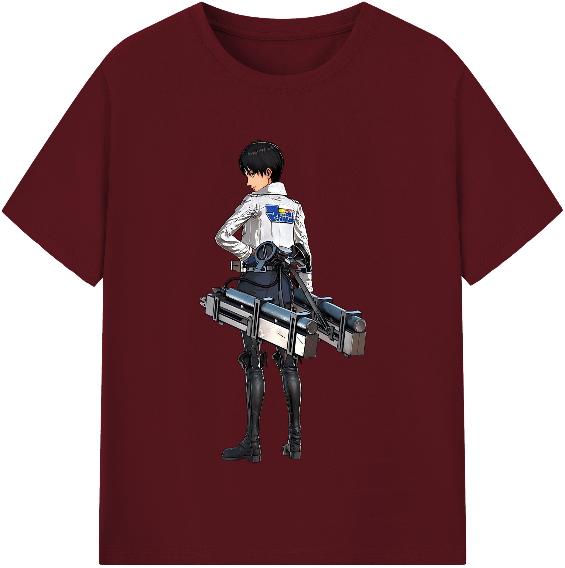 （画像用） 進撃の巨人 エレン･イェーガー Attack on Titan Eren Jäger 綿100％半袖Tシャツ（フロントプリント）